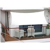 FLORACORD Balkon-Sonnensegel, rechteckig, 270 x 140 cm - weiss von FLORACORD