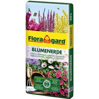 FLORAGARD Blumenerde, für Balkon-, Kübel-, Zimmerpflanzen, im Klarsichtbeutel - braun von FLORAGARD