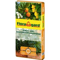 FLORAGARD Pflanzerde, für Zitruspflanzen und mediterrane Pflanzen - braun von FLORAGARD