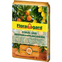 FLORAGARD Zitruspflanzernerde, für Zitruspflanzen und mediterrane Pflanzen - braun von FLORAGARD