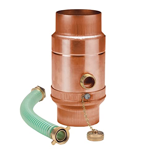 Regensammler Regenwassersammler Fallrohrfilter Kupfer mit Anschluss - Set DN 60-120 von FLORANTIA