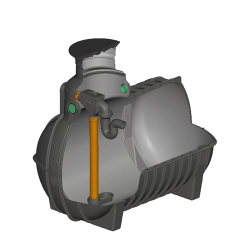 Regenwasser Zisterne 3000 Liter Erdtank Aqua-Rondo Kunststoff [ Ausbaupaket passend für Ihre Anwendung frei wählbar ] von FLORANTIA