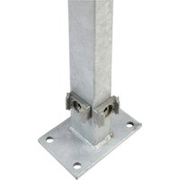 FLORAWORLD Eckpfosten, Stahl, BxHxL: 15 x 10 x 129,3 cm - silberfarben FLORAWORLD Eckpfosten, Stahl, BxHxL: 15 x 10 x 129,3 cm - silberfarben von FLORAWORLD