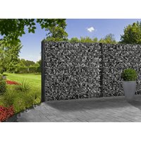 FLORAWORLD Gabionen-Set, BxHxL: 12 x 123 x 201 cm, Stahl - grau von FLORAWORLD