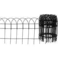 FLORAWORLD Geflechtzaun, HxL: 65 x 1000 cm, Stahl, anthrazit - schwarz von FLORAWORLD