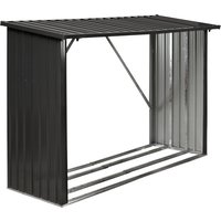 FLORAWORLD Kaminholzregal, BxHxL: 163 x 142 x 89 cm, anthrazit - grau FLORAWORLD Kaminholzregal, BxHxL: 163 x 142 x 89 cm, anthrazit - grau von FLORAWORLD