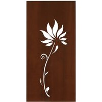 FLORAWORLD Sichtschutz »Lilie«, Stahl, HxL: 98 x 90 cm - braun von FLORAWORLD
