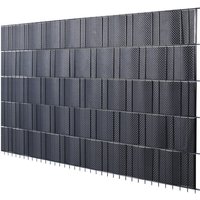 FLORAWORLD Sichtschutzstreifen »Premium«, PVC, LxH: 255 x 19 cm - grau von FLORAWORLD