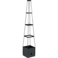 Floraworld - Tomatenpflanzturm m.Kasten 150cm anthrazit fw von FLORAWORLD