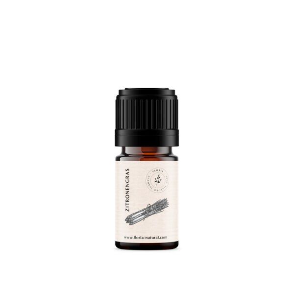 FLORIA - NATURAL ORGANIC CARE ätherisches Zitronengrasöl BIO 5 ml, 100% naturrein von FLORIA - NATURAL ORGANIC CARE