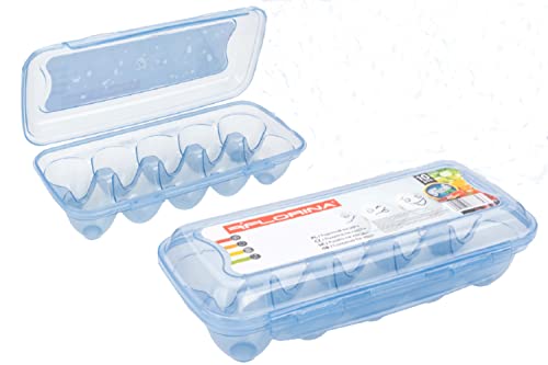 Eierbehälter für 10 Eier, Aufbewahrungsbox, aus BPA- freiem Kunststoff, für Kühlschrank und Transport, transparent, stapelbar, pflegeleicht, Verschluss mit Deckel, Eierbox, Eierablage, Eierhalter Eierbehälter für 10 Eier, Aufbewahrungsbox, aus BPA- freiem Kunststoff, für Kühlschrank und Transport, transparent, stapelbar, pflegeleicht, Verschluss mit Deckel, Eierbox, Eierablage, Eierhalter von FLORINA