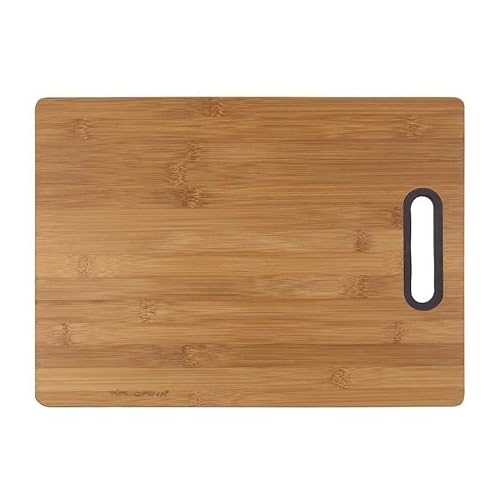 FLORINA Bambus-Schneidebrett 23,5 x 30,5 cm I Natürliches Bambus-Küchenbrett TITOLARE mit Silikongriff I Küchenbrett Antibakteriell I Universalschneidebrett zum Schneiden von Käse Fleisch Obst Gemüse FLORINA Bambus-Schneidebrett 23,5 x 30,5 cm I Natürliches Bambus-Küchenbrett TITOLARE mit Silikongriff I Küchenbrett Antibakteriell I Universalschneidebrett zum Schneiden von Käse Fleisch Obst Gemüse von FLORINA
