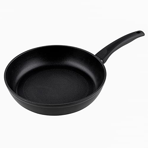 Florina - Bratpfanne aus Aluminium SILVER PERFETTO I 26 cm Durchmesser I Pfanne Induktion I Antihaftbeschichtet Universalpfanne I Geeignet für Induktionsherd, Gasherd und Elektroherd (Schwarz) von Florina
