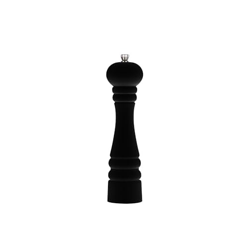 FLORINA Gewürzmühle 24 cm | Salz und Pfeffermühle aus Buchenholz | Mahlwerk aus Edelstahl | Mühle im Klassischem Design | Salz und Pfeffer Streuer | Unbefüllt Manuell Groß | Farbe: Schwarz FLORINA Gewürzmühle 24 cm | Salz und Pfeffermühle aus Buchenholz | Mahlwerk aus Edelstahl | Mühle im Klassischem Design | Salz und Pfeffer Streuer | Unbefüllt Manuell Groß | Farbe: Schwarz von FLORINA