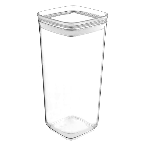Florina Lebensmittelbehälter 1,7 l | Frischhaltedose STORI aus Kunststoff | Mit Deckel | Aufbewahrungsbox Luftdicht Quadratisch | Lebensmittelbox zur Aufbewahrung von Mehl, Zucker, Nudeln, Reis von FLORINA
