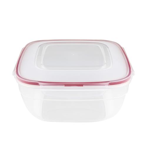 FLORINA Lebensmittelbehälter 4 l | Frischhaltedose FRESH BOX aus Kunststoff | Mit Deckel | Aufbewahrungsbox Luftdicht Quadratisch | Lebensmittelbox Mikrowelle Spülmaschine FLORINA Lebensmittelbehälter 4 l | Frischhaltedose FRESH BOX aus Kunststoff | Mit Deckel | Aufbewahrungsbox Luftdicht Quadratisch | Lebensmittelbox Mikrowelle Spülmaschine von FLORINA