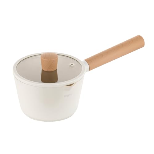 FLORINA Nube Kasserolle aus Aluminium | 16 cm | 1,6 l | Induktionsgeeignet | Kratzfeste Keramikbeschichtung | Soft-Touch-Holzoptik-Griff | Hitzebeständig | Für alle Herdarten | Leicht zu Reinigen FLORINA Nube Kasserolle aus Aluminium | 16 cm | 1,6 l | Induktionsgeeignet | Kratzfeste Keramikbeschichtung | Soft-Touch-Holzoptik-Griff | Hitzebeständig | Für alle Herdarten | Leicht zu Reinigen von FLORINA