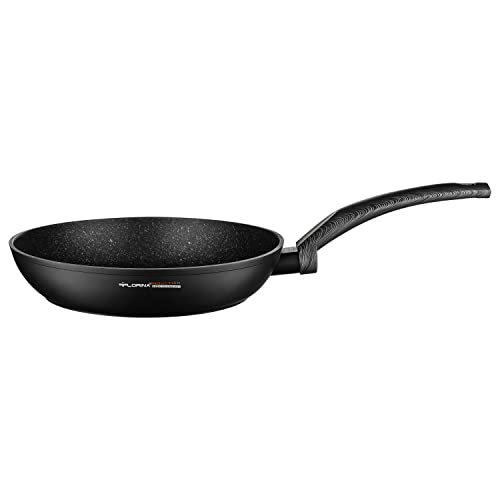 Florina - Bratpfanne aus Aluminium BONO I 28 cm Durchmesser I Pfanne Induktion I Antihaftbeschichtet Universalpfanne I Geeignet für Induktionsherd, Gasherd und Elektroherd (Schwarz) von FLORINA