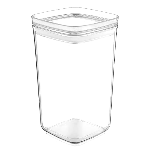 Florina Lebensmittelbehälter 1,3 l | Frischhaltedose STORI aus Kunststoff | Mit Deckel | Aufbewahrungsbox Luftdicht Quadratisch | Lebensmittelbox zur Aufbewahrung von Mehl, Zucker, Nudeln, Reis von FLORINA