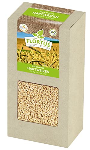 FLORTUS BIO Hartweizen Getreide Samen 200g | Weizen zur Herstellung von Weizenkleie Nudeln Couscous Smoothie Katzengras & Microgreens | Sprossen Samen FLORTUS BIO Hartweizen Getreide Samen 200g | Weizen zur Herstellung von Weizenkleie Nudeln Couscous Smoothie Katzengras & Microgreens | Sprossen Samen von FLORTUS Freude an Vielfalt