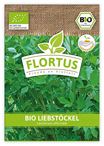 FLORTUS BIO Liebstöckel | Kräutersamen | Liebstöckelsamen | Samen zur Anzucht für Garten, Balkon, Küche & Fensterbank von FLORTUS Freude an Vielfalt