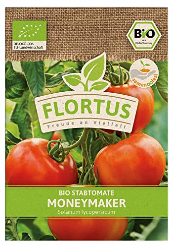 FLORTUS BIO Tomate Moneymaker | Gemüsesamen | Tomatensamen | Samen zur Anzucht für Garten, Balkon, Küche & Fensterbank von FLORTUS Freude an Vielfalt