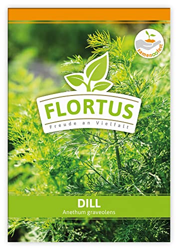 FLORTUS Dill | Kräutersamen | Dillsamen | Samen zur Anzucht für Garten, Balkon, Küche & Fensterbank von FLORTUS Freude an Vielfalt