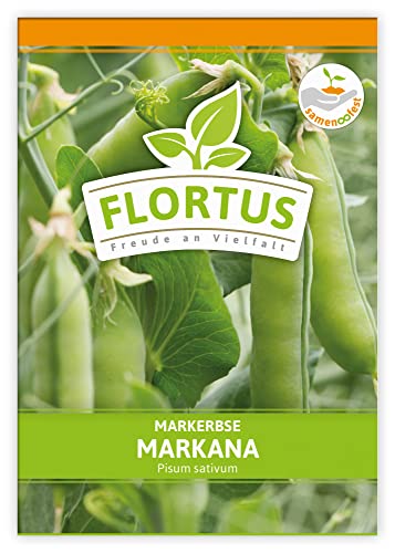 FLORTUS Markerbse Markana | Gemüsesamen | Markerbsensamen | Samen zur Anzucht für Garten, Balkon, Küche & Fensterbank von FLORTUS Freude an Vielfalt