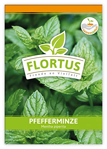 FLORTUS Pfefferminze | Kräutersamen | Minzesamen | Samen zur Anzucht für Garten, Balkon, Küche & Fensterbank von FLORTUS Freude an Vielfalt
