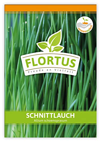 FLORTUS Schnittlauch | Kräutersamen | Schnittlauchsamen | Samen zur Anzucht für Garten, Balkon, Küche & Fensterbank von FLORTUS Freude an Vielfalt