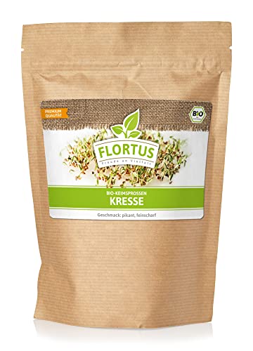 FLORTUS BIO Keimsprossen Kresse | Gesunde & leckere Keimsprossen | Sprossensaat | Keimsprossen | Keimsaaten von FLORTUS Freude an Vielfalt