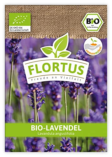 FLORTUS BIO Lavendel | Kräutersamen | Lavendelsamen | Bio Saatgut aus Pflanzensamen | Samen zur Anzucht für Garten, Balkon, Küche & Fensterbank von FLORTUS Freude an Vielfalt