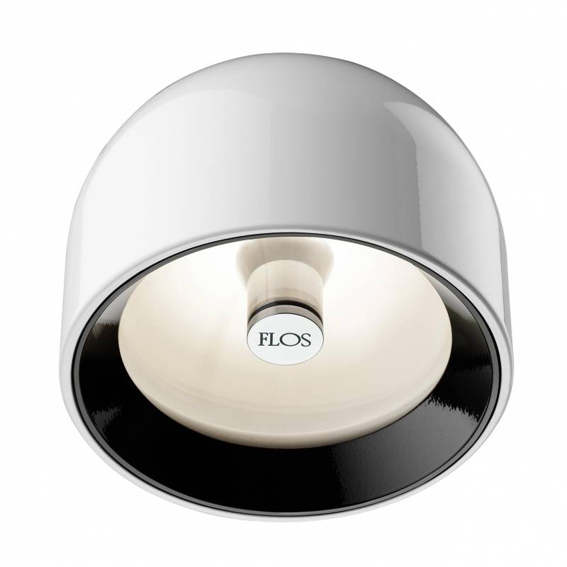 B-Ware Flos Wan Deckenlampe Wandleuchte Designerlampe Weiß Poliert von FLOS