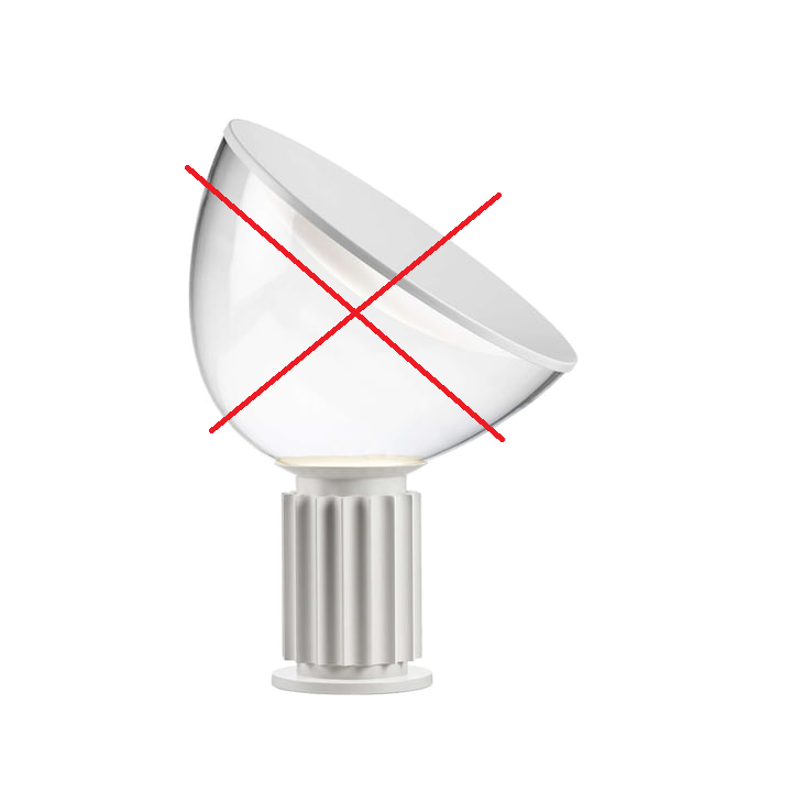 Flos Taccia Small Led Tischleuchte Tischlampe Leuchte Lampe Siehe Text/Foto B-Ware von FLOS