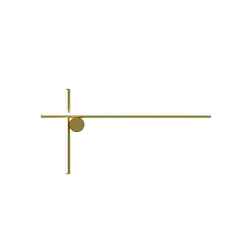 Flos Wandleuchte Leuchte Led Coordinates Champagner Aluminium Diffusor 80 Cm B-Ware von FLOS