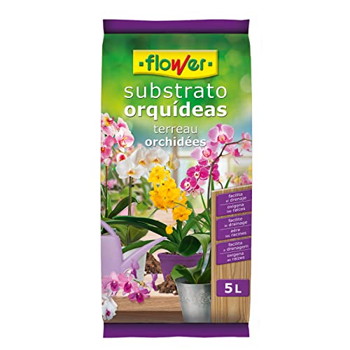 Flower 80017 – Substrat Orchideen 5L, 24 x 4.5 x 39 cm, braun von Flower
