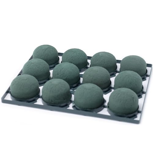 Flowerbox Oasis Steckschaum Mini Deco IDEAL Ø5cm Steckmasse Steckschwamm - 12 Stück von Flowerbox