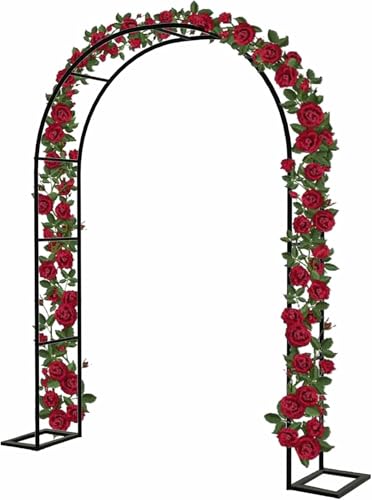 Black Metal -Gartenbogen, 2,0 M, 2,2 M, 2,3 M, Für Pergola Im Freien, Hochzeitsbogen Zum Klettern Von Pflanzen, Rosen, Grüne Und Weiße Gartendekoration ~ // Black Metal -Gartenbogen, 2,0 M, 2,2 M, 2,3 M, Für Pergola Im Freien, Hochzeitsbogen Zum Klettern Von Pflanzen, Rosen, Grüne Und Weiße Gartendekoration ~ // von FLTRGO