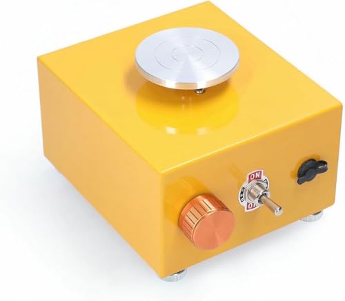 FLTRGO DIY -Lehmmaschine Mit Arbeitsfach, Keramikmini, Rotierender Tisch, Tragbarer Elektrischer Keramikmaschine, Werkzeuge ~/ von FLTRGO