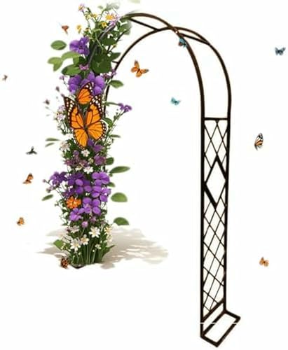 Metallgartenbogen Für Kletteranlagen, Resistenter Stahl, Pergola -Stütze Für Hochzeiten, Partys Und Außendekoration ~/ Metallgartenbogen Für Kletteranlagen, Resistenter Stahl, Pergola -Stütze Für Hochzeiten, Partys Und Außendekoration ~/ von FLTRGO