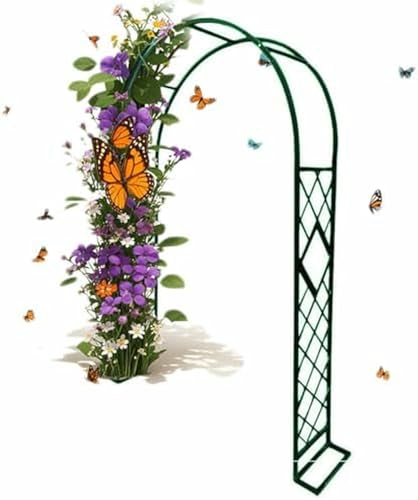 Metallgartenbogen Für Kletteranlagen, Resistenter Stahl, Pergola -Stütze Für Hochzeiten, Partys Und Außendekoration ~/ Metallgartenbogen Für Kletteranlagen, Resistenter Stahl, Pergola -Stütze Für Hochzeiten, Partys Und Außendekoration ~/ von FLTRGO