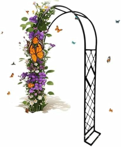 Metallgartenbogen Für Kletteranlagen, Resistenter Stahl, Pergola -Stütze Für Hochzeiten, Partys Und Außendekoration ~/ Metallgartenbogen Für Kletteranlagen, Resistenter Stahl, Pergola -Stütze Für Hochzeiten, Partys Und Außendekoration ~/ von FLTRGO
