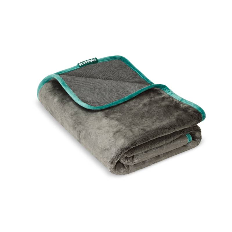 Hundedecke/ Wendedecke /Kuscheldecke - 150x100 cm - Grau von FLUFFINO®