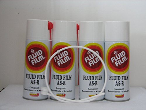 4 x Fluid Film AS-R Langzeit-Rostschutz Kriechöl 400ml Sprühdosen + Sonde 60cm 4 x Fluid Film AS-R Langzeit-Rostschutz Kriechöl 400ml Sprühdosen + Sonde 60cm von FLUID-FILM