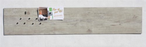 FLUX Objects Magnet-Pinnwand in Holz-Optik: Eiche Gebleicht, aus Vinyl mit Stahl-Rückseite, 100cm x 22,5cm von FLUX Objects