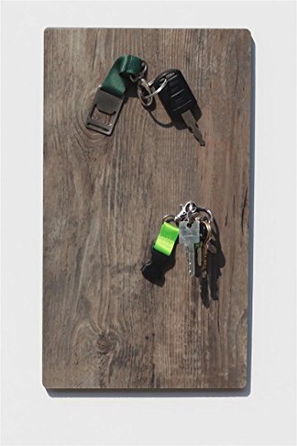 FLUX Objects Magnet-Schlüsselbrett, Schlüsselboard mit Vinyloberfläche in Optik Eiche Diamond, Größe 40cm x 22,5cm von FLUX Objects
