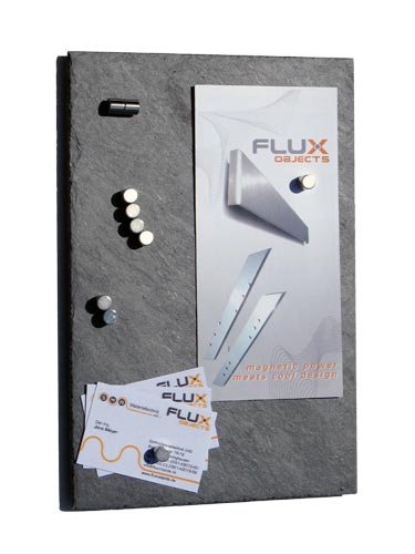 FLUX Objects Pinwand-Board/Magnet-Memo-Tafel aus Schiefer in 30 cm x 20 cm von FLUX Objects
