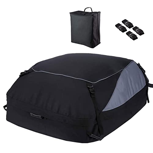FLY FREE Dachtasche Auto Wasserdicht - Faltbare Dachbox Aus 600D Oxford Cloth | Staubdichte Dachkoffer Aufbewahrungsbox | Auto Dachgepäckträger Tasche Für Reisen Und Gepäcktransport von FLY FREE