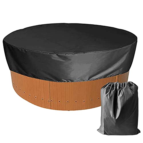Poolabdeckung Rund - Pool Abdeckplane | wasserdichte 210D Oxford Pool Faltbare | Hundeschwimmbeckenabdeckung Schwimmbad Hundepool Abdeckung | Ø 190/200/210cm von FLY FREE
