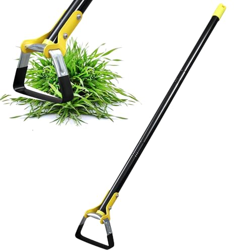 FLY HAWK Gartenhacke, 76-137cm Steigbügelhacke Hacke Gartenwerkzeug aus Edelstahl mit Robust Verstellbare Griff, Hula Hacken zum Jäten, Lösen von Erde, Pflanzen von Gemüse von FLY HAWK